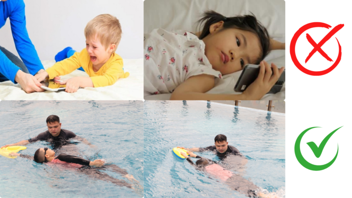 Lợi ích của việc học bơi cùng trẻ